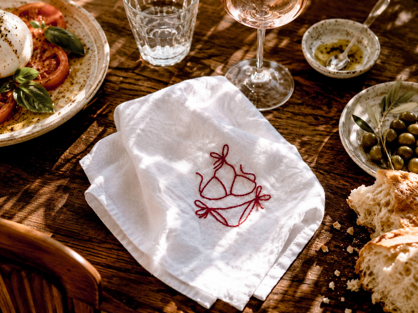 Perfect Day on the Mediterranean Napkins (Set of 8)