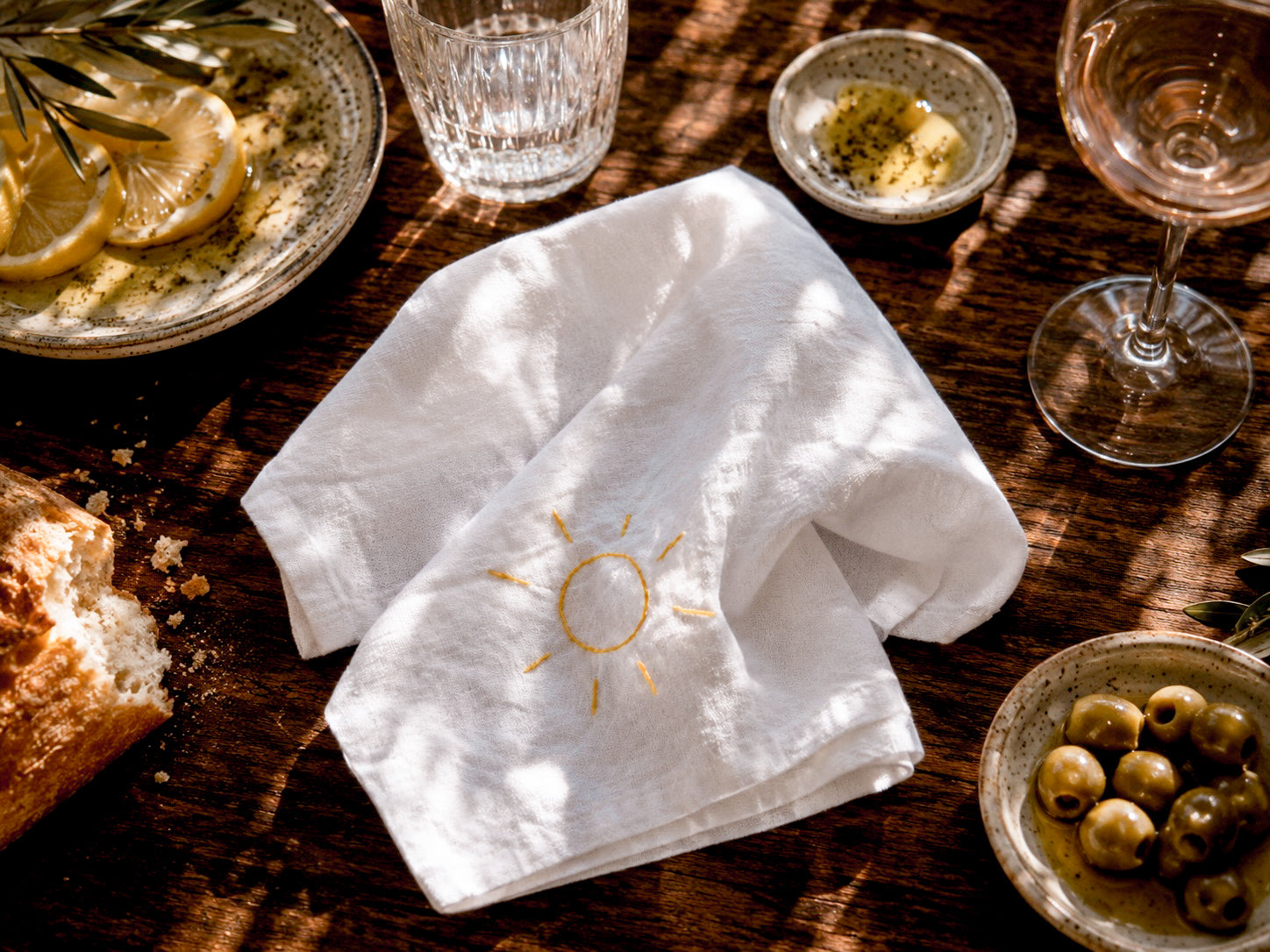 Perfect Day on the Mediterranean Napkins (Set of 8)